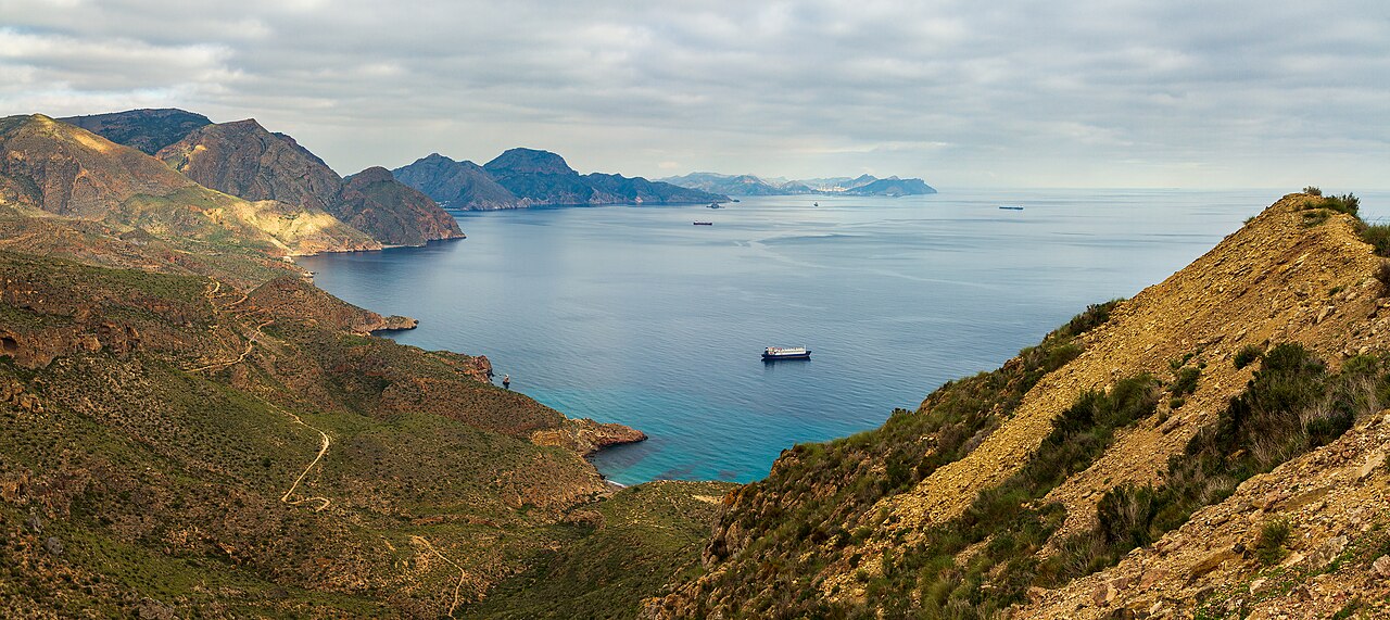 Mediterranean coast near Cartagena — scenic travel photo location