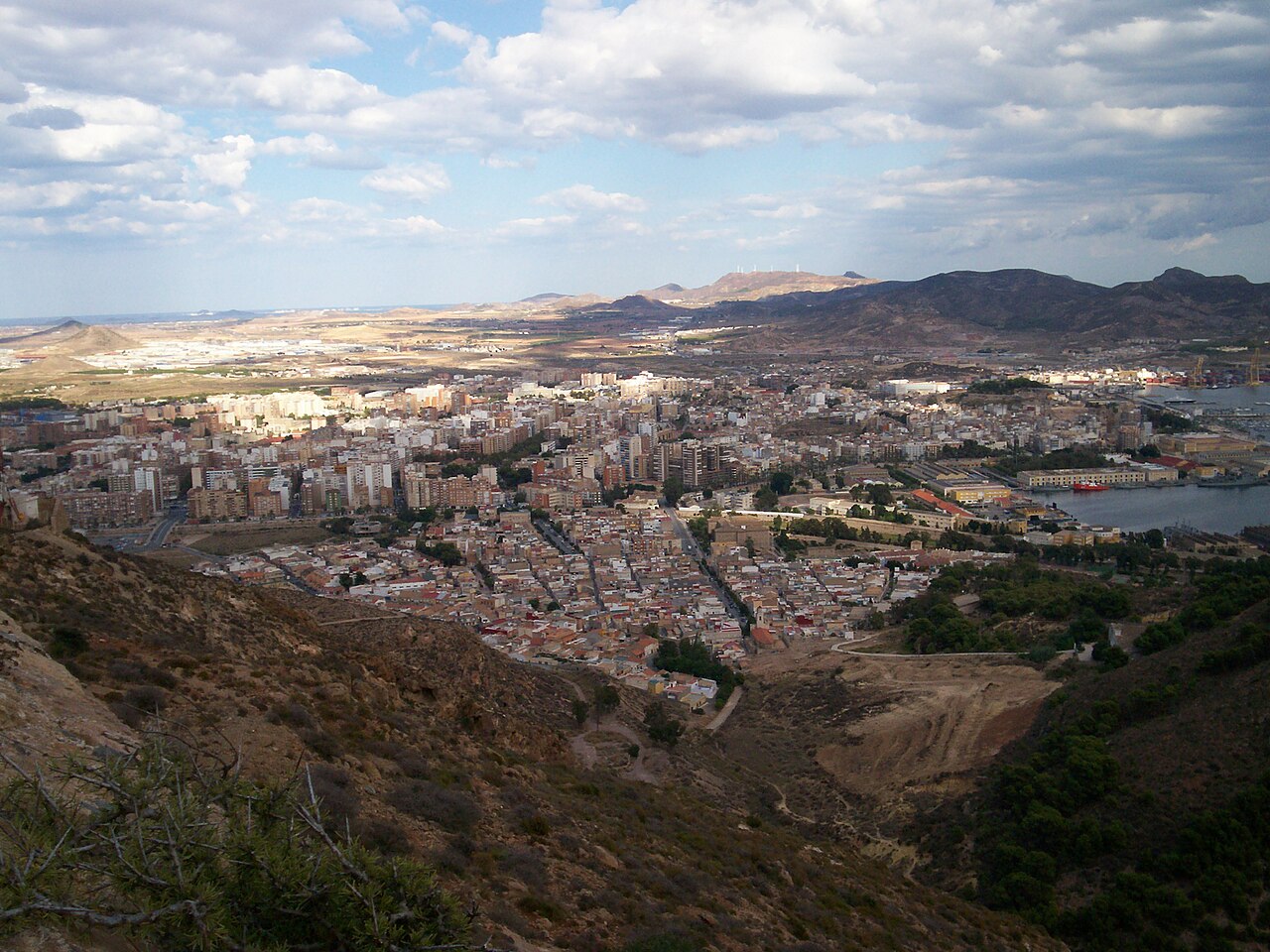 Views from Castle of Concepción overlooking Cartagena bay