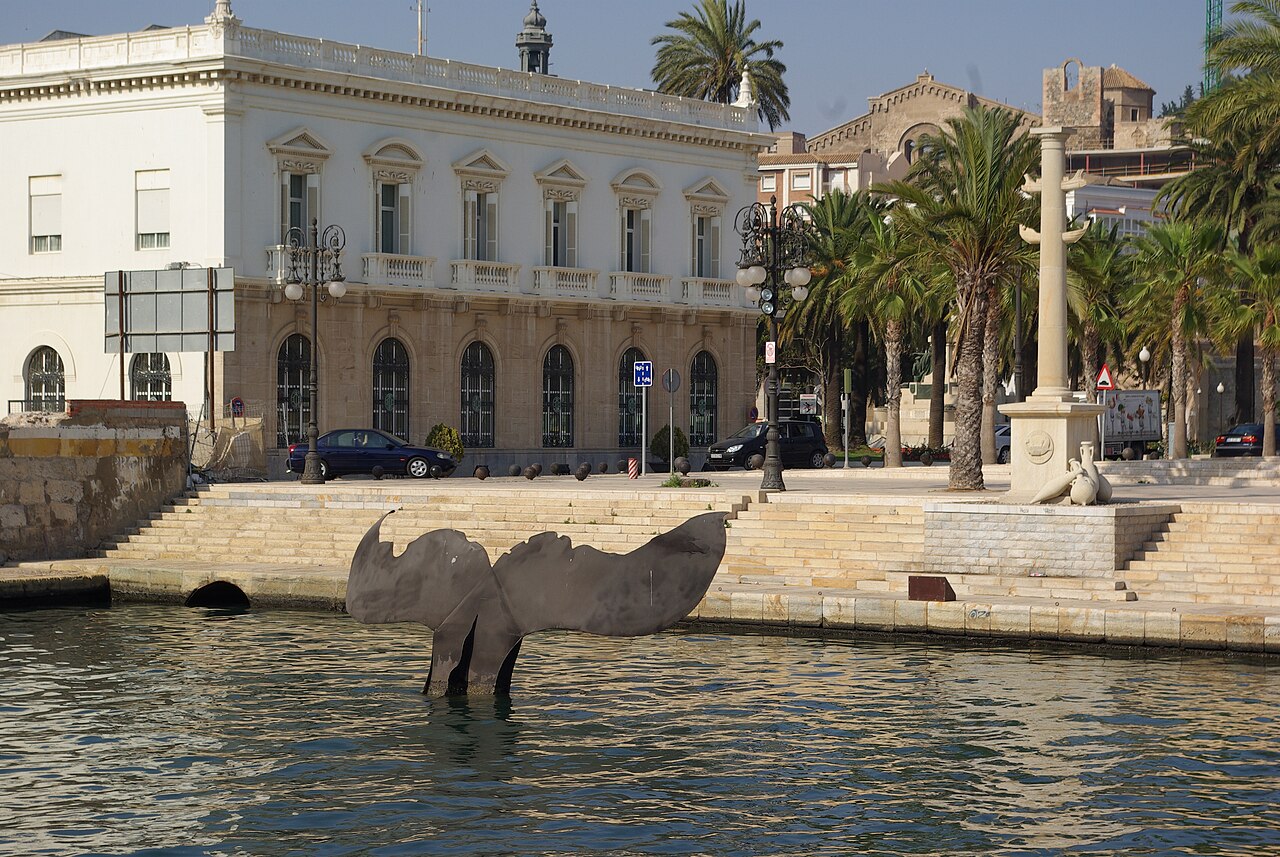 Cartagena harbour promenade near the cruise terminal