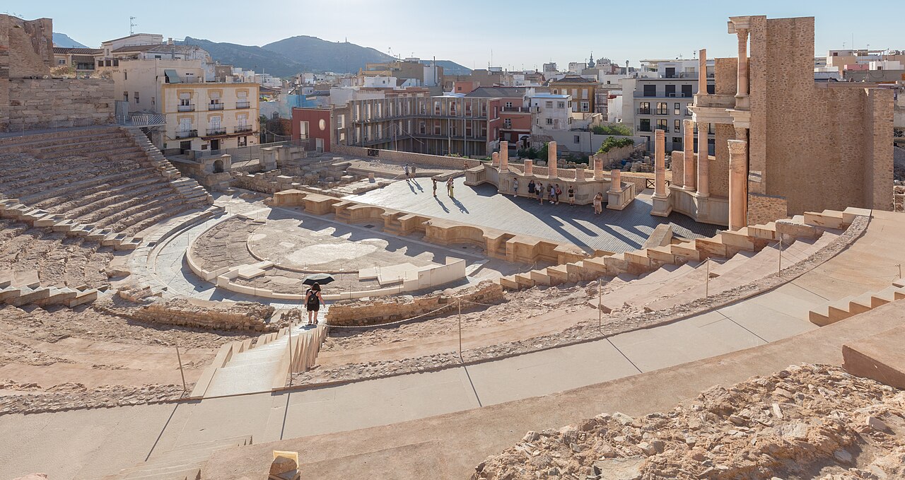 Roman Theatre landmark Cartagena Spain
